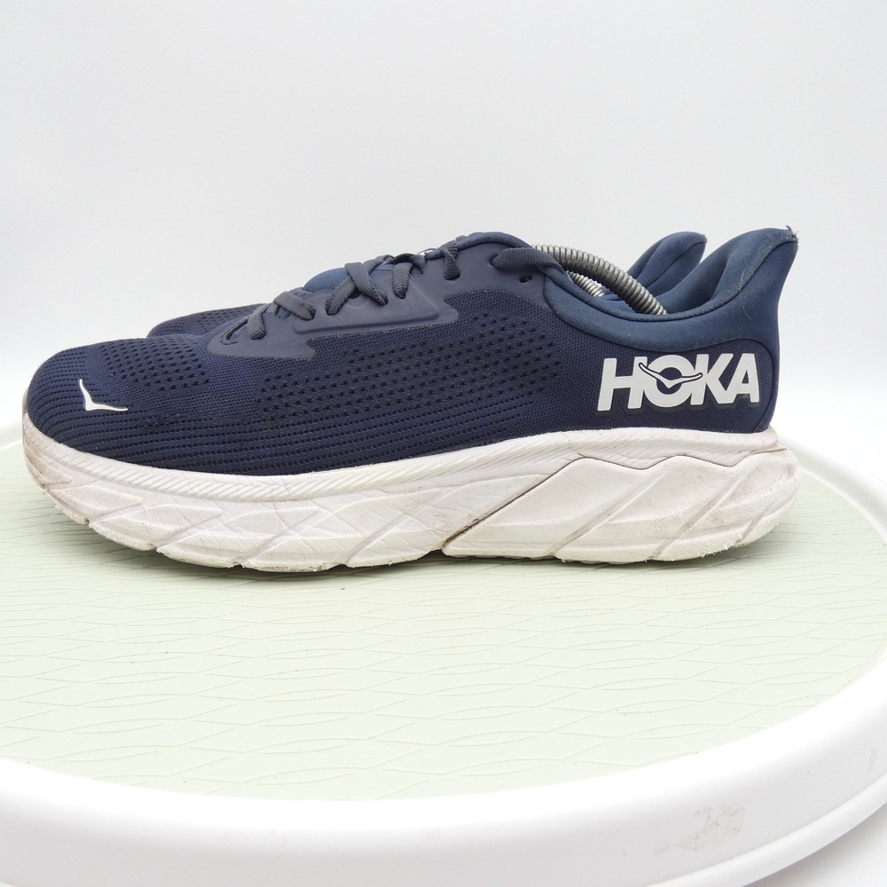 Hoka Arahi 7 Mens 11 2E Wide Navy Blue Running Shoes Stability Sneakers 1147870